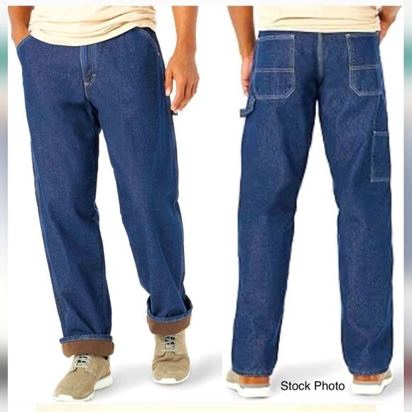 Wrangler Fleece-Lined Authentic Carpenter Jeans 40x32 - Picture 1 of 7
